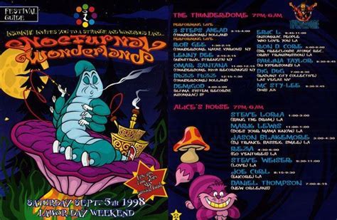 Nocturnal Wonderland 1998 Lineup | Grooveist