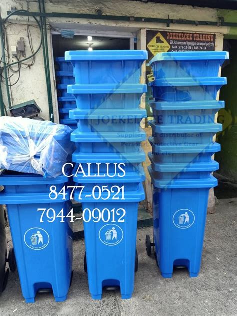 trash bin industial with wheels, Furniture & Home Living, Cleaning ...