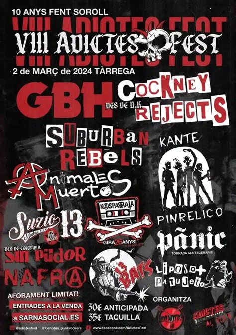 Cartel de la octava edición del Adictes Fest The sound of the embryo