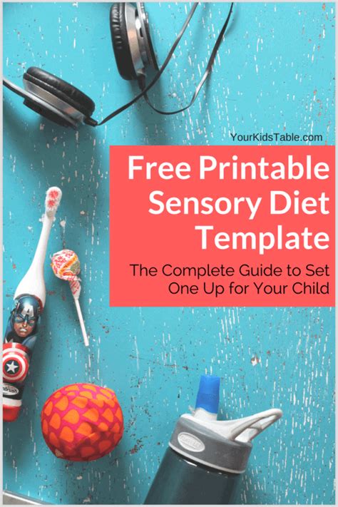 Easy To Use Sensory Diet Template With A Free Pdf Your Kids Table