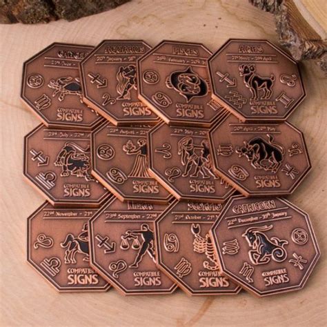 Zodiac Coins Astrology Medallions Coins For Anything