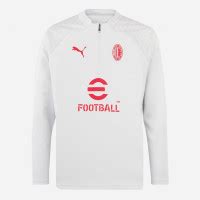 PUMA AC Milan Trainingspak 1 4 Zip 2023 2024 Wit Zwart Rood