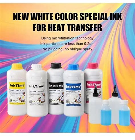 Inktime Textile Ml Premium Dtf Printer Film White Pigment Ink Dtf