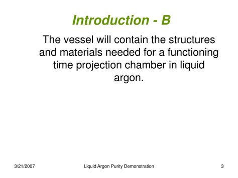 Ppt Conceptual Design For A Liquid Argon Purity Demonstration