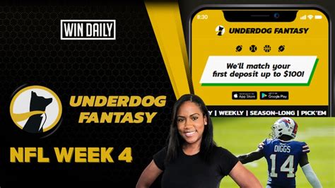 Nfl Underdog Pickem Week 4 Josh Allen And Stefon Diggs Gold Last