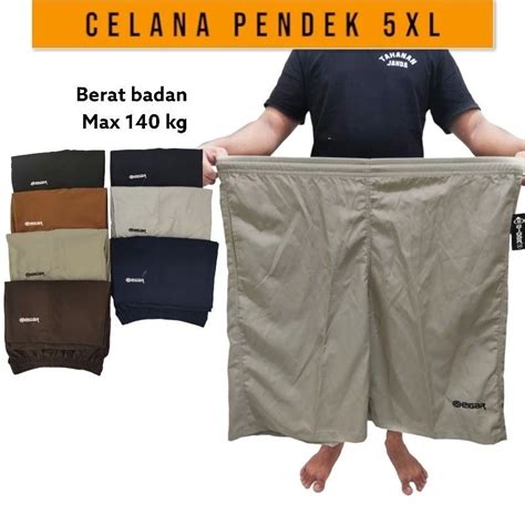 Jual BAHAN TEBAL Celana Pendek Pria Super Jumbo Big Size XXXL