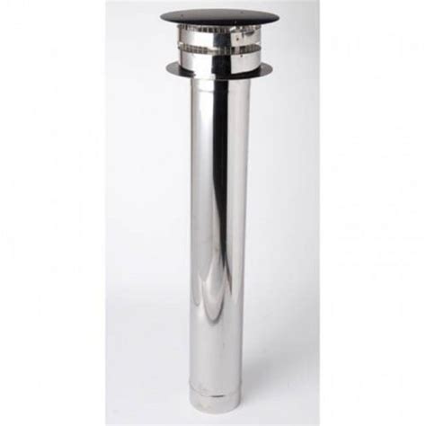 Gazco Balanced Flue Stainless Steel Horizontal Flue Terminal Wall