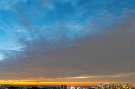 Premium Photo | Beautiful clouds at sunset in summer