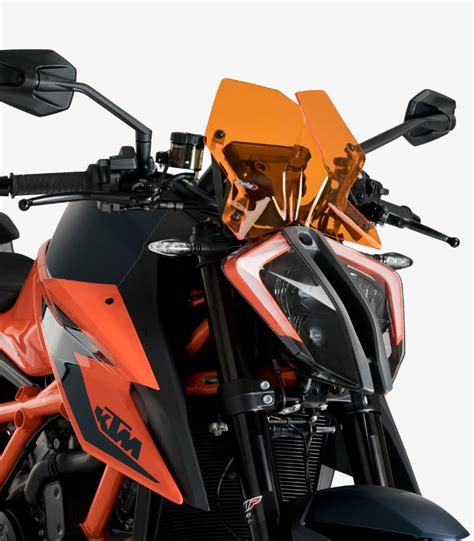 Ktm Superduke R R Evo Puig Naked Sport Orange Windshield T