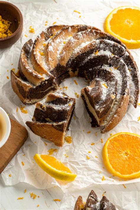 Vegan Chocolate Orange Marble Bundt Cake Easy Delicious