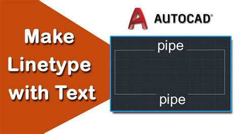 How To Make A Line Type With Text In Autocad Youtube