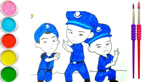 Jarjit Ingin Jadi Polis Upin Ipin Musim 17 Menggambar Dan Mewarnai