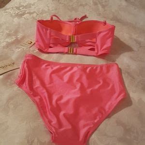 Tini Bikini Swim Pc Pink Tini Bikini With Gold Closures Poshmark
