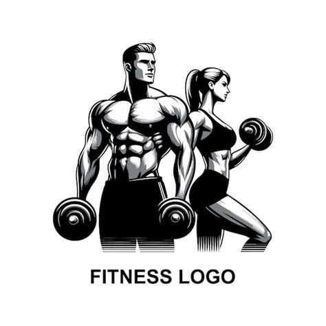 Premium Vector A Man And A Woman Doing Exercises With Dumbbells