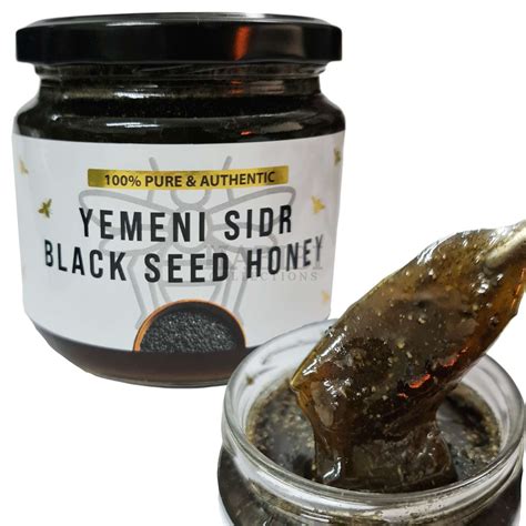 Yemeni Sidr Black Seed Honey Pure Authentic Habibi Collections