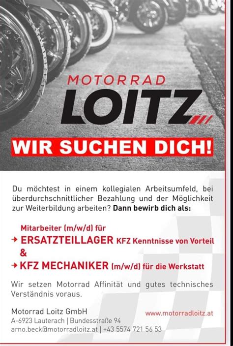 Lager Mitarbeiter Vollzeit Gesucht Zweirad Loitz