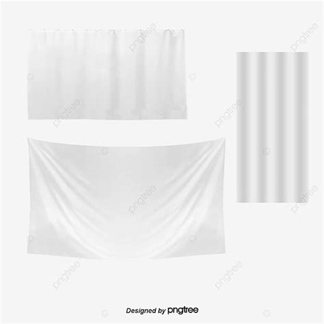 Silk Material Png Transparent 9 Hanging White Silk Banner Vector