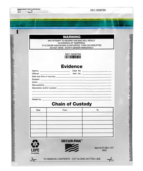 Buy Pk Evidence Bags X Premium Level Security Tamper