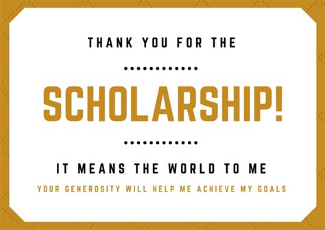 Scholarship Thank You Letter Examples