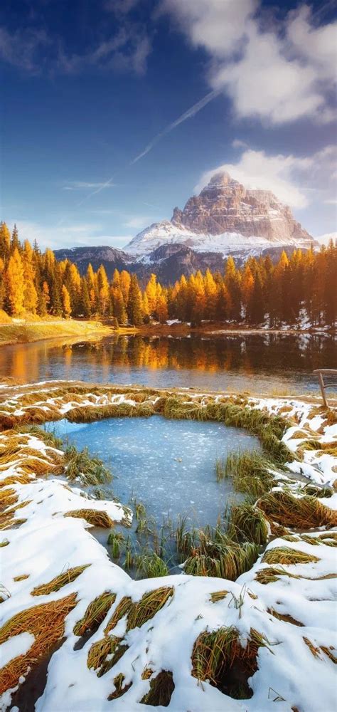 Lago Antorno Dolomites Italy Wallpapers Wallpaper Cave