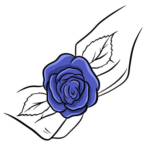 Rosas Dibujadas A Mano Hermosa Flor Estilo De Dibujos Animados Ilustración Vectorial 2297856