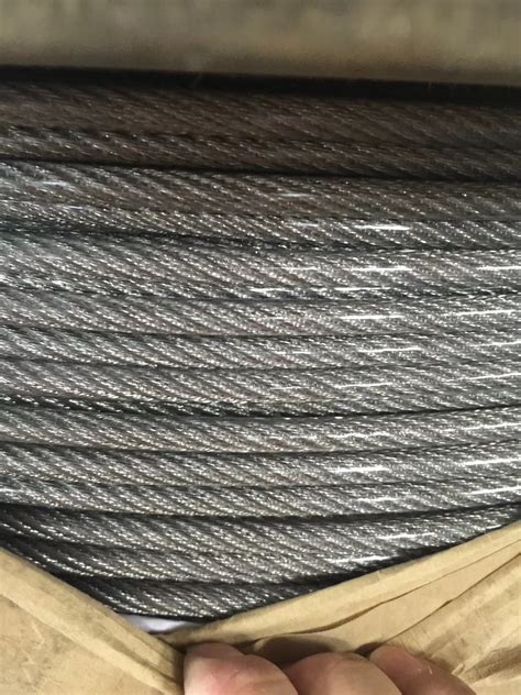 Ungalvanized Steel Wire Rope 6X19 Iws Ts 1770 N Mm2 Steel Cable And