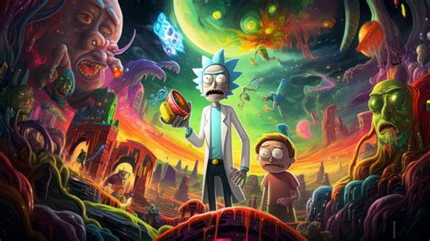 Rick and Morty Art 4K #2140j Wallpaper iPhone Phone