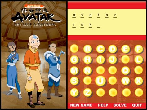 Avatar Hangman Play Online On Flash Museum