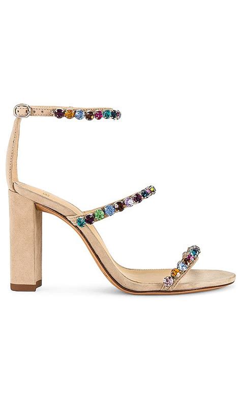 ALEXANDRE BIRMAN Alexa Crystals 90 In Nude Nude Multicolor