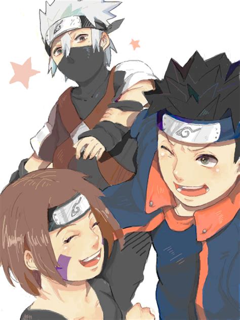 Kakashi Hatake Rin And Obito Kakashi Fan Art 36544106 Fanpop