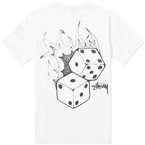 Stussy Fire Dice T Shirt White END NL