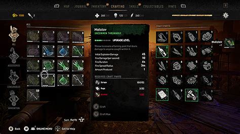 Dying Light 2 How To Craft Items Consumables And Accessories