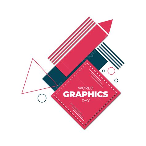 şık Dünya Grafik Günü Küçük Resim Tasarımı şeffaf Png Arka Plan