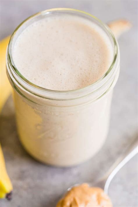 Peanut Butter Banana Smoothie With Greek Yogurt Greens And Chocolate