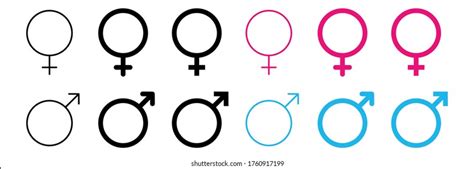 Gender Icon Male Female Vector Illustration Stock Vector Royalty Free 1760917199 Shutterstock