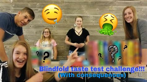 Blindfold Taste Test Challenge With Consequences Part 1 Youtube