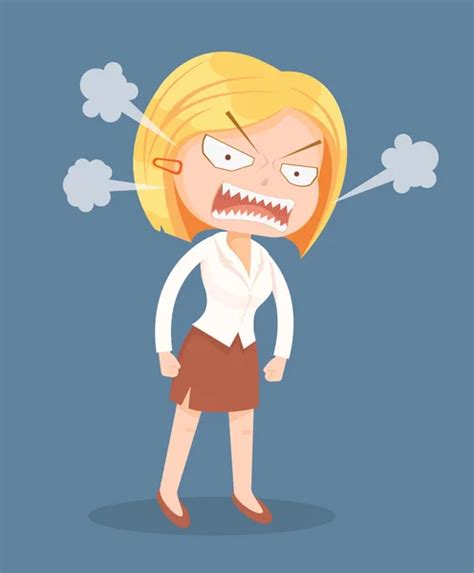 Angry Women Faces Stock Vectors Royalty Free Angry Woman Face