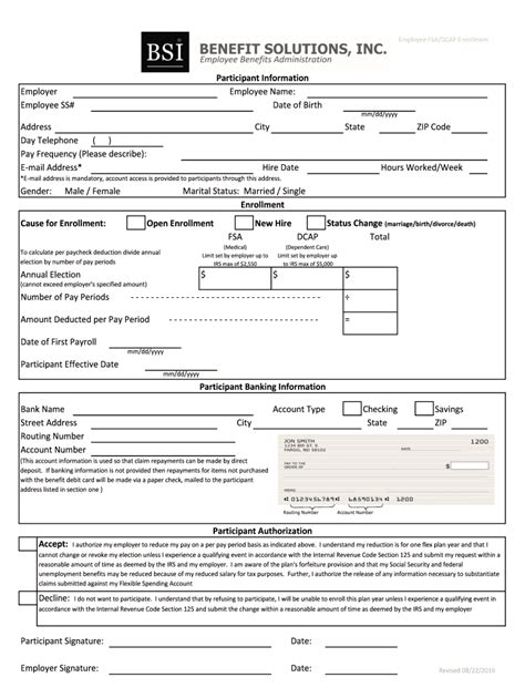 Fillable Online Wcif Employee Fsa Dcap Enrollment Wcif Fax Email