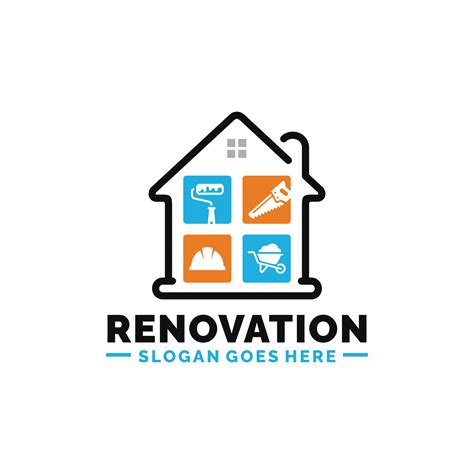 Home renovation logo design vector illustration 27508648 Vector Art at ...