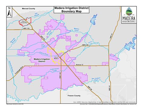 (PDF) Merced County Madera Irrigation District Boundary Map · Merced ...