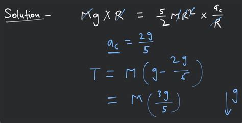 A Spool Of Mass M And Moment Of Inertia About Centroidal Axis Ic Mr