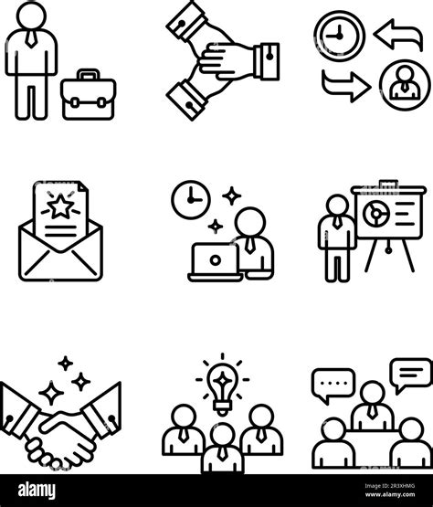 Recruitment And Employee Icon Sheets Design Hr Human Resources Line