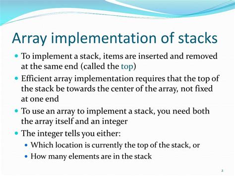 PPT STACK AND ITS IMPLEMENTATION PowerPoint Presentation Free