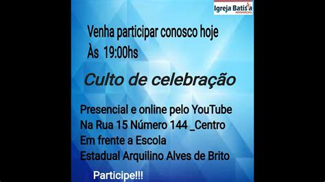 Igreja Batista Manancial 21 11 2021 YouTube