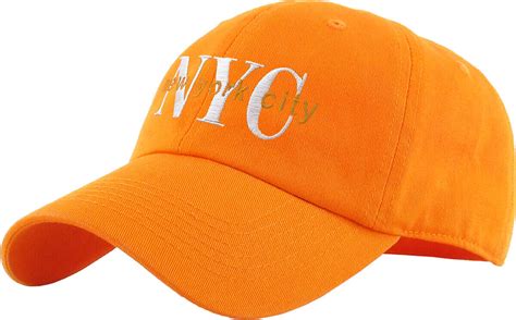 NYC New York City Washed Polo Style Baseball Ball Cap Hat 100 Cotton