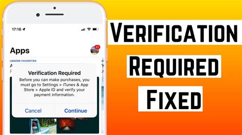 Verification Required In App Store Ios How To Fix Verification