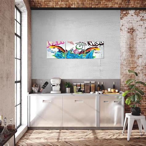 Tableau Graffiti Parties Impression Sur Toile Intissee Decoration