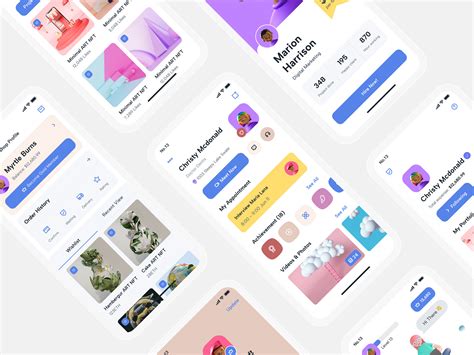 mobile app ui kit profile  tiep nguyen  dribbble