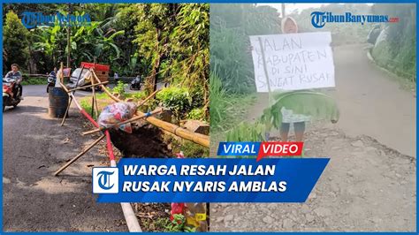 Warga Resah Jalan Rusak Dan Ambles Tersebar Di Beberapa Wilayah