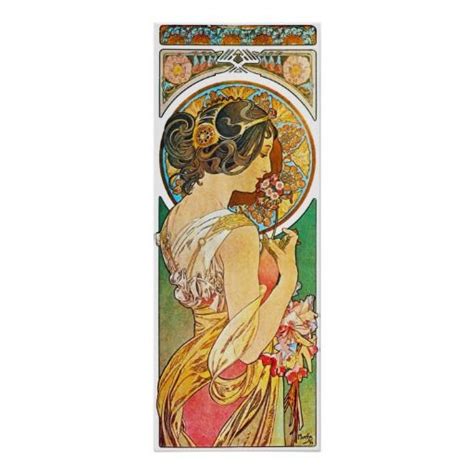 Vintage Floral Mucha Poster Zazzle With Images Art Mucha Art